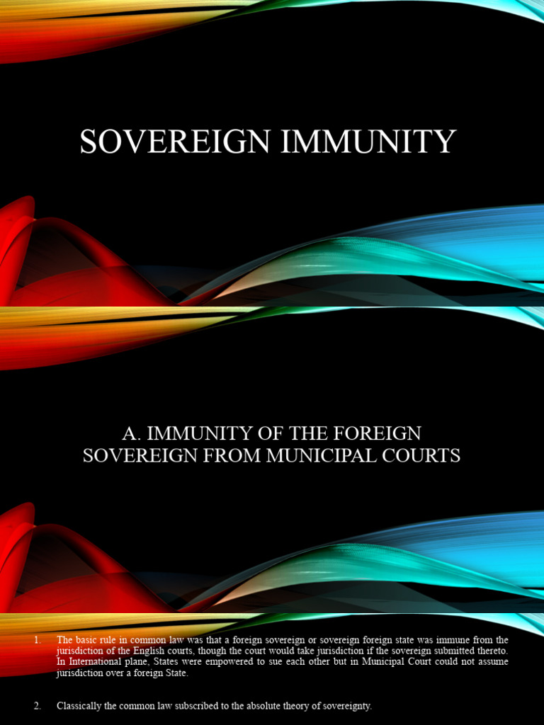 Understanding Sovereign Immunity Laws | PDF | Justice | Crime & Violence