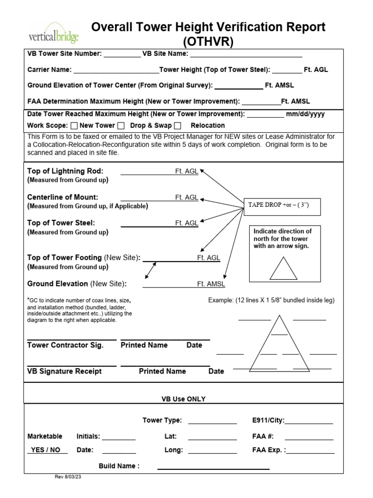 Tower Height Verification Report | PDF