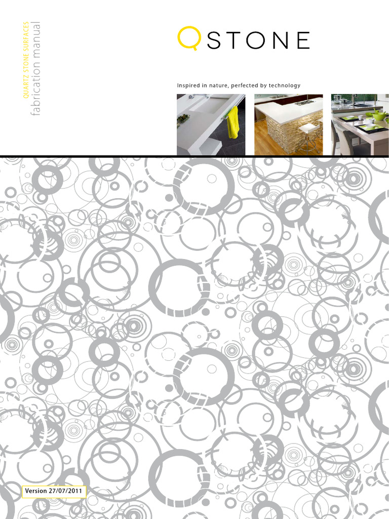 QSTONE Quartz Fabrication Guide | PDF | Adhesive | Credit Card