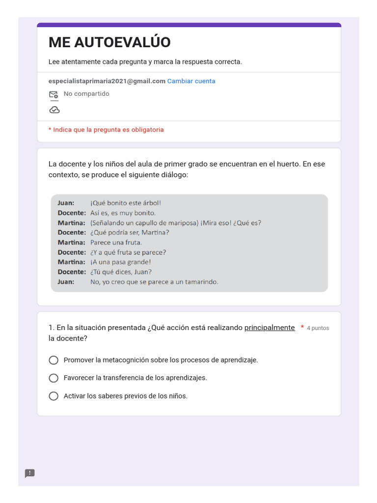 Me Autoevalúo 1 | PDF | Aprendizaje | Metacognición