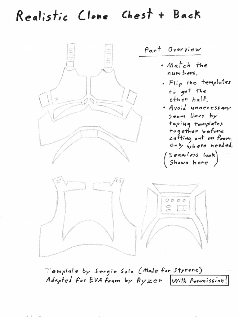 Clone Chest+Back Realistic (Ryzer) | PDF