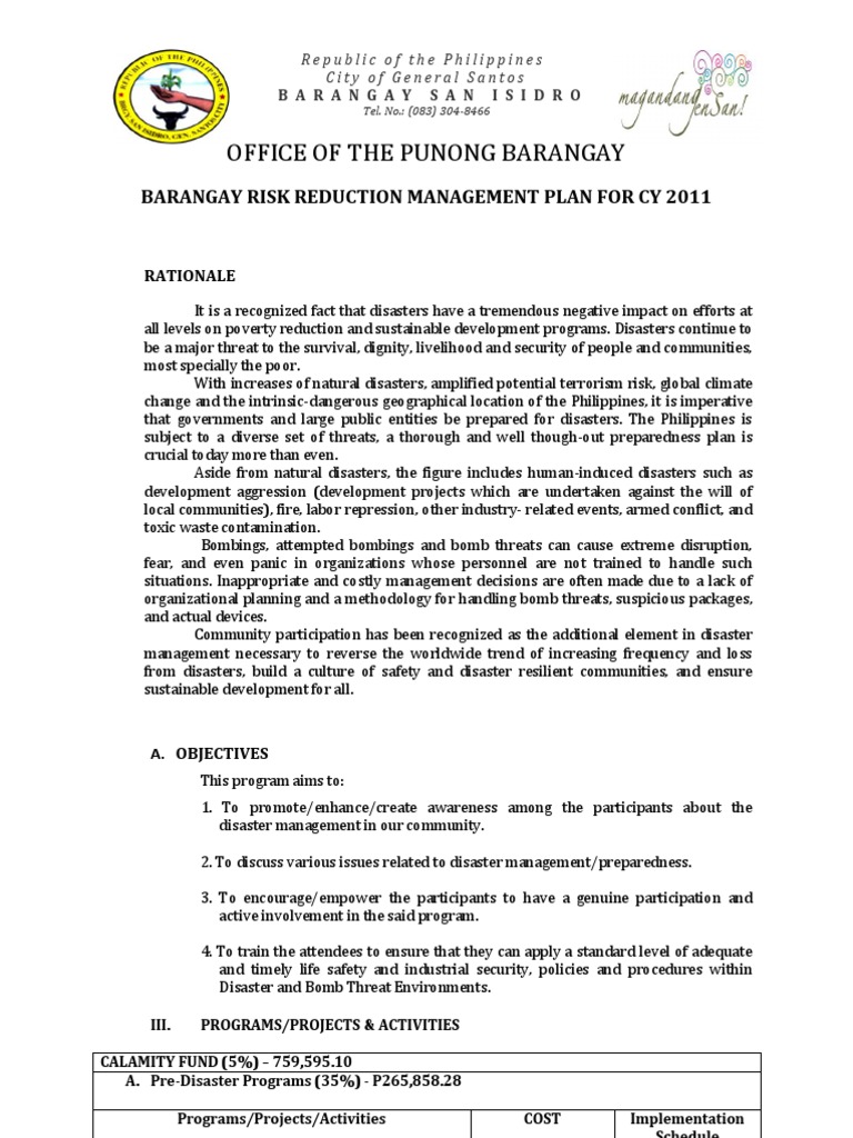 drrm-plan-pdf-emergency-management-risk