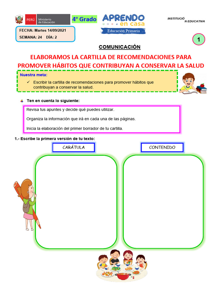 Día 2 - Comunicación 4to Grado | PDF | Comunicación humana | Aprendizaje