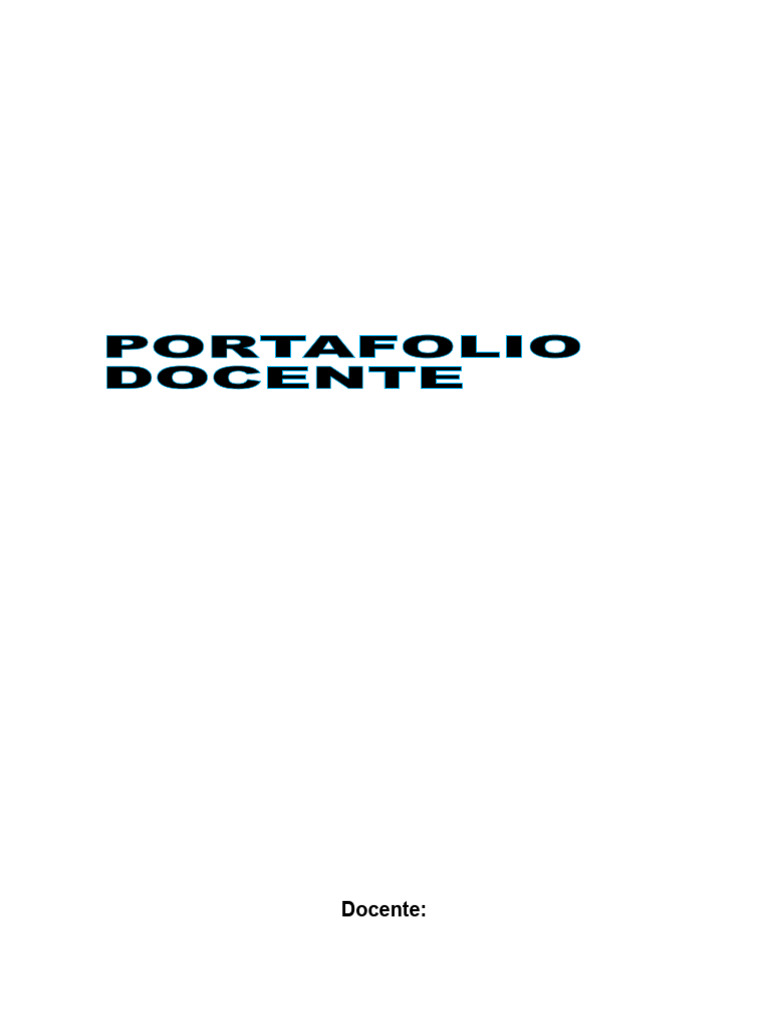 Portafolio Docente Honduras 2024 | PDF
