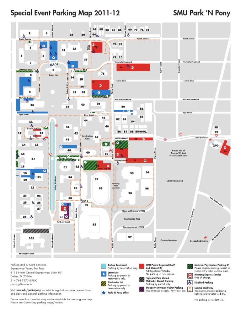 SMU Parking Information 2011-12 | PDF | Clubs And Societies | Fraternities