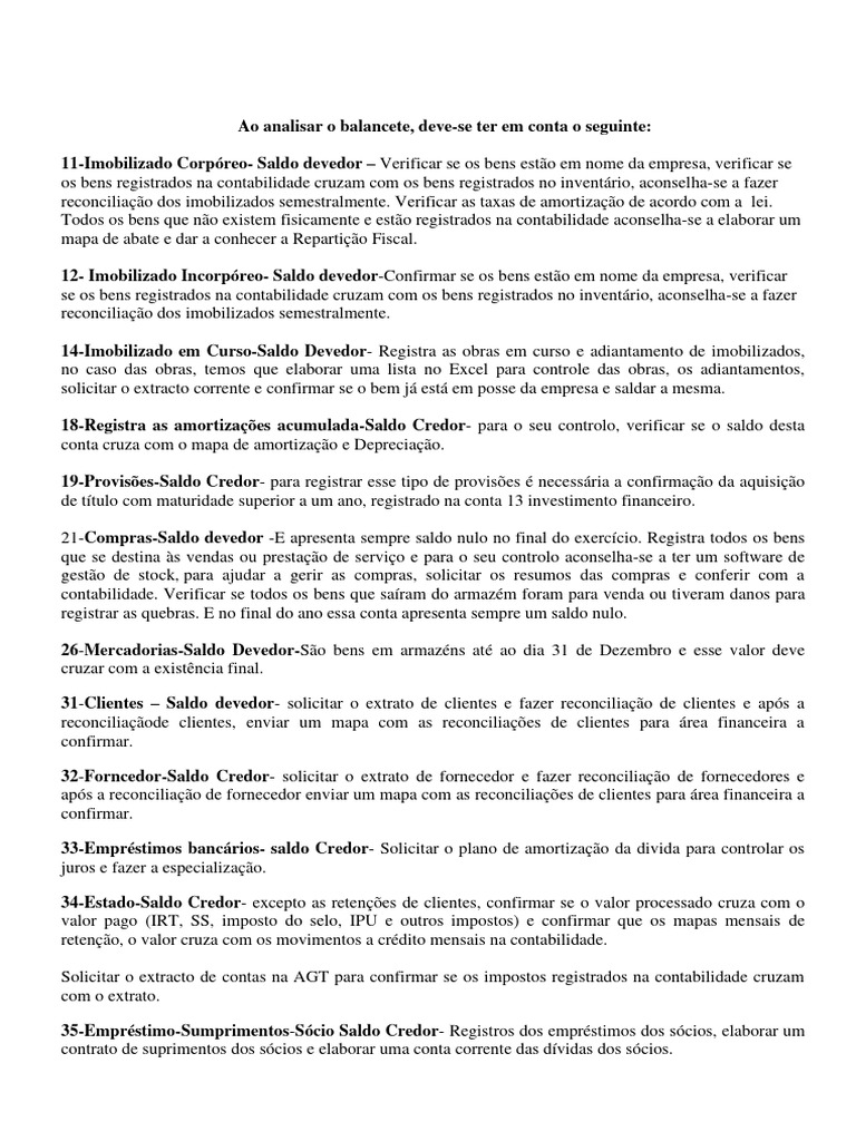 Análise e Controle de Balancete Contábil | PDF | Contabilidade | Crédito