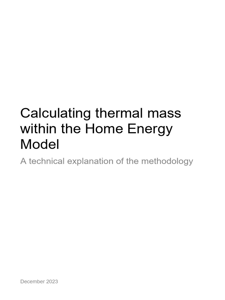 Hem TP 07 Thermal Mass | PDF | Building Insulation | Mass