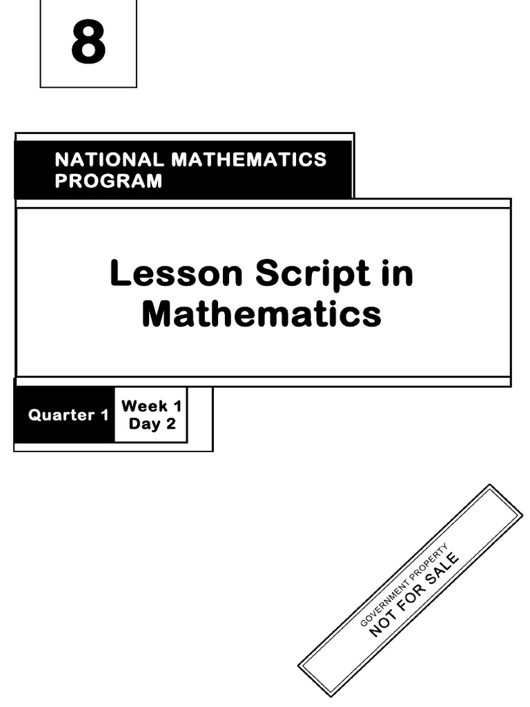 Lesson Script in Mathematics | PDF | Median | Mean