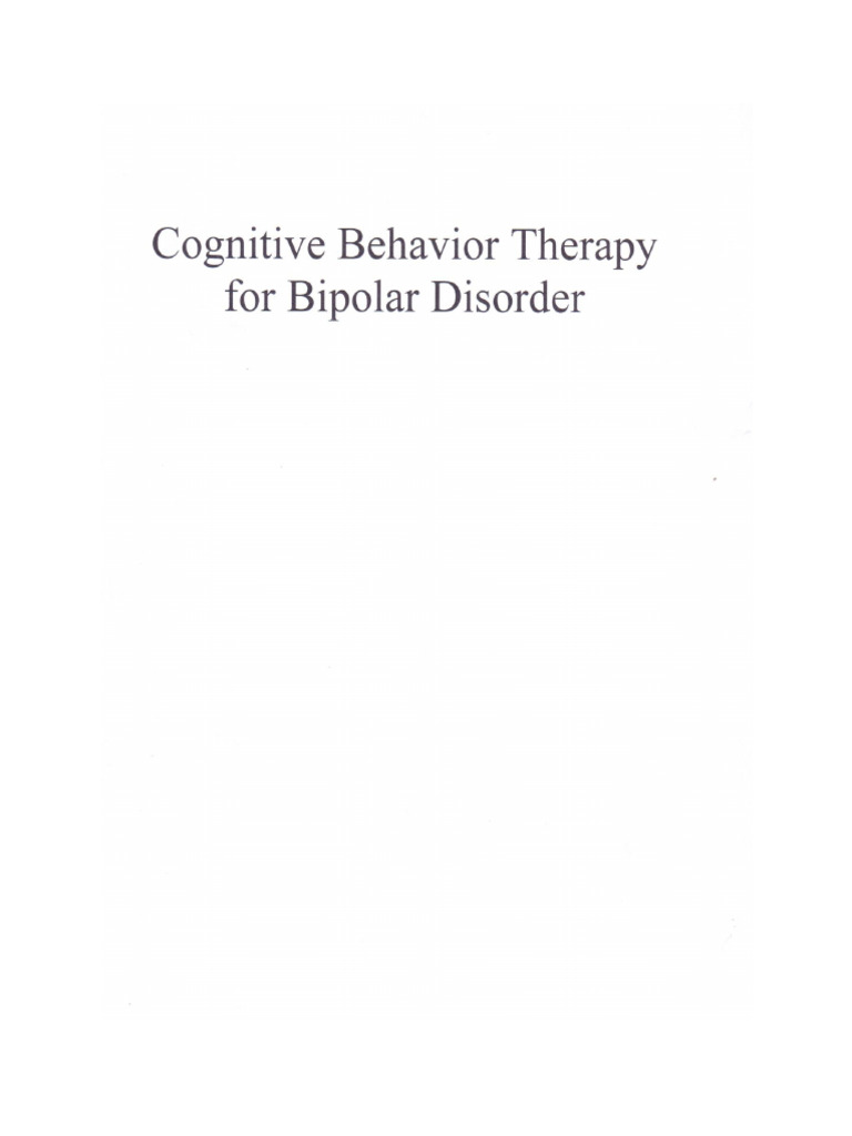 Bipolar disorder pdf