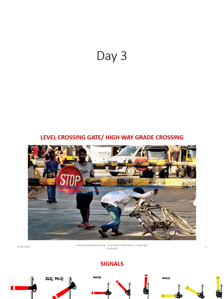 Day 3 Level Crossing Gate - Highway Grade Crossing | PDF | Rail ...