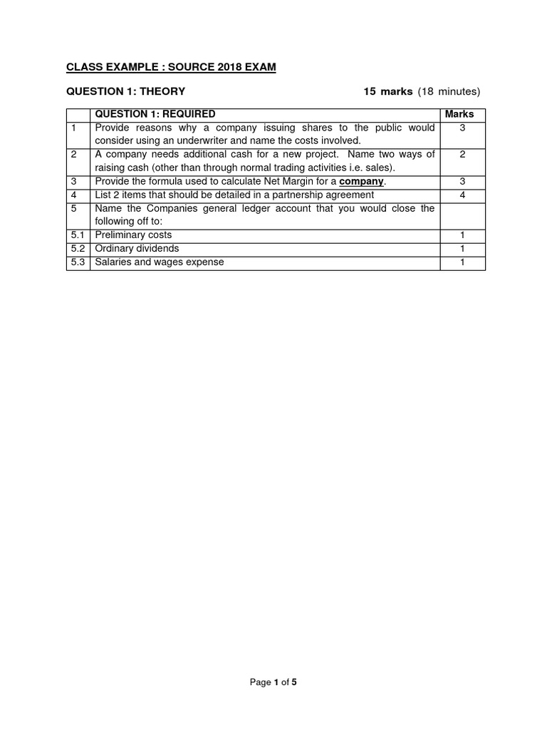 Company soci class example sol final pdf expense debits and credits