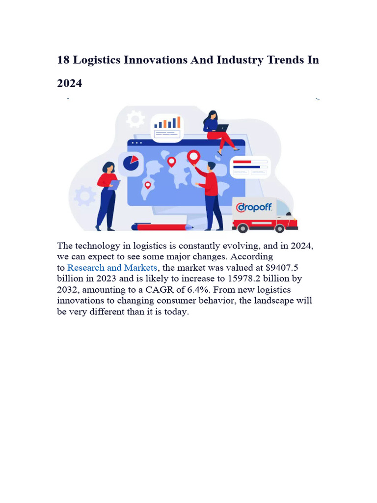 Logistics Trends in 2024 | PDF | Logistics | Internet Of Things