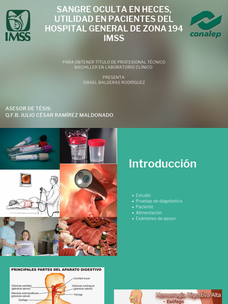 Sangre Oculta En Heces Utilidad En Pacientes Del Hospital General De