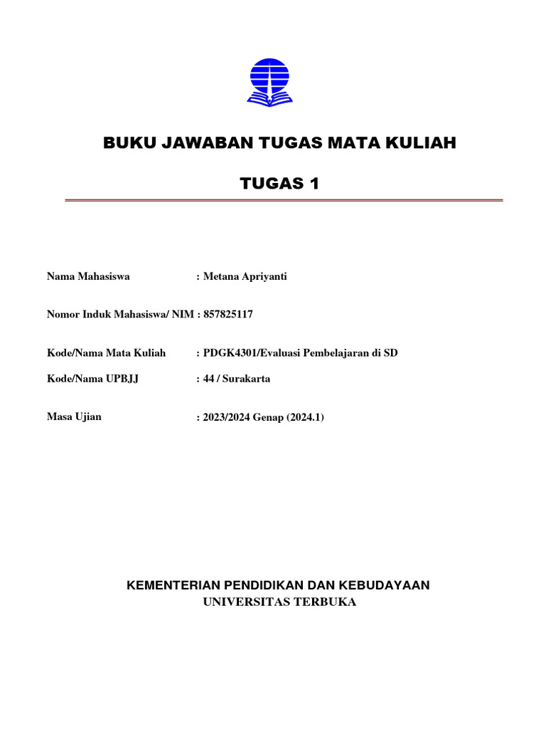 Evaluasi Pembelajaran Di SD | PDF | Karier & Perkembangan | Kesehatan ...