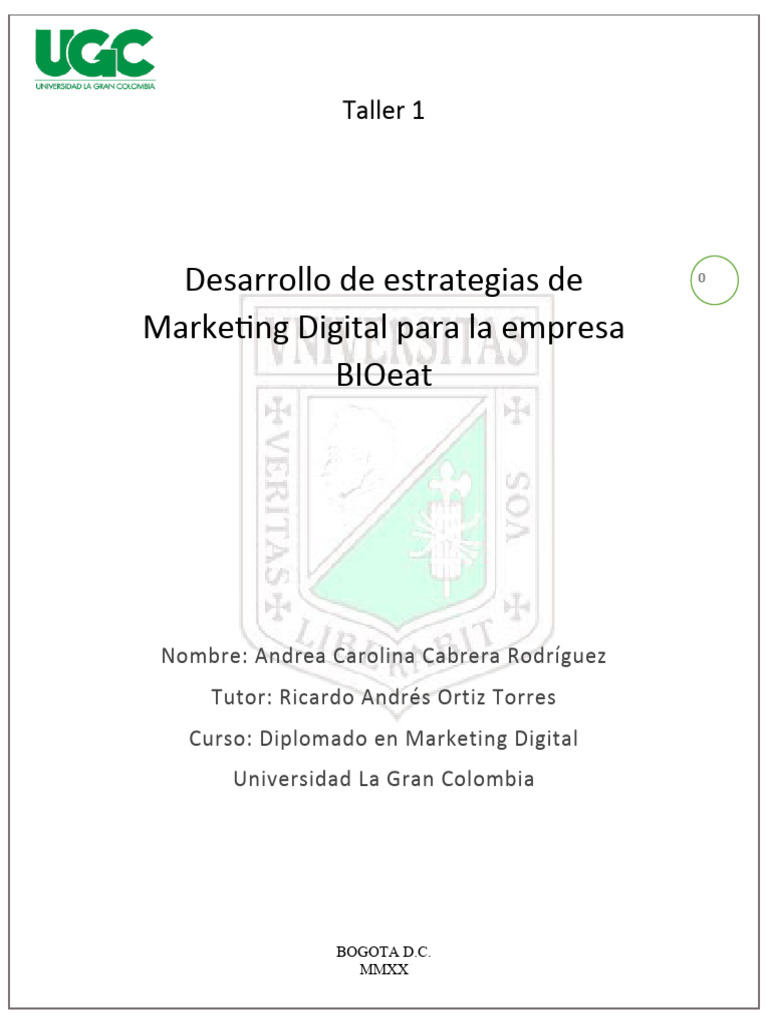 Taller 1 Marketing | PDF | Marketing | Publicidad digital