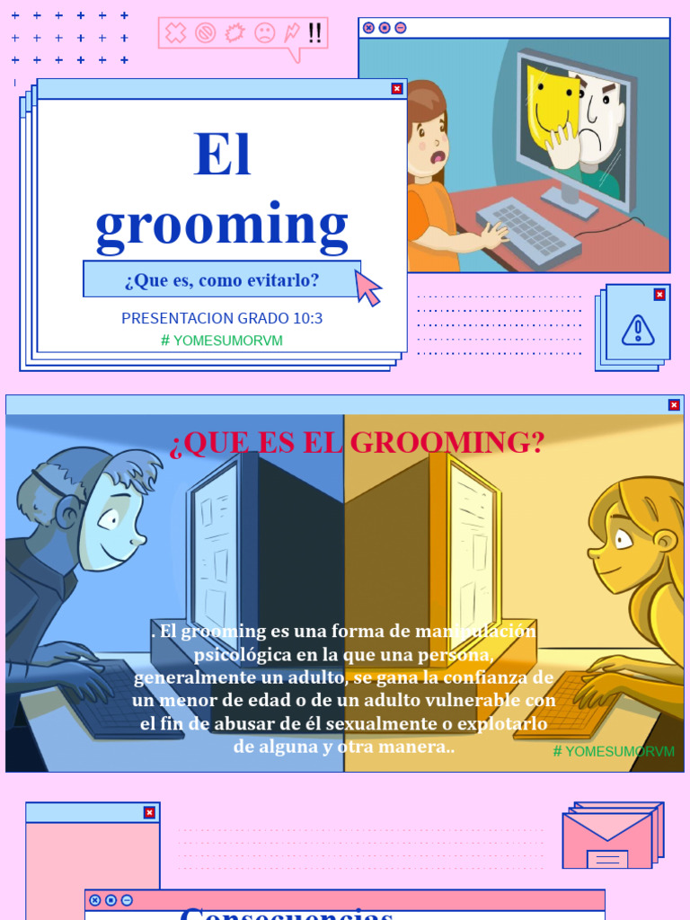 Dioapositiva Informatica Grooming | PDF | Adultos | Psicología Social