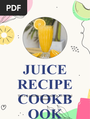 Copia de Juice Recipe Cookbook by Slidesgo