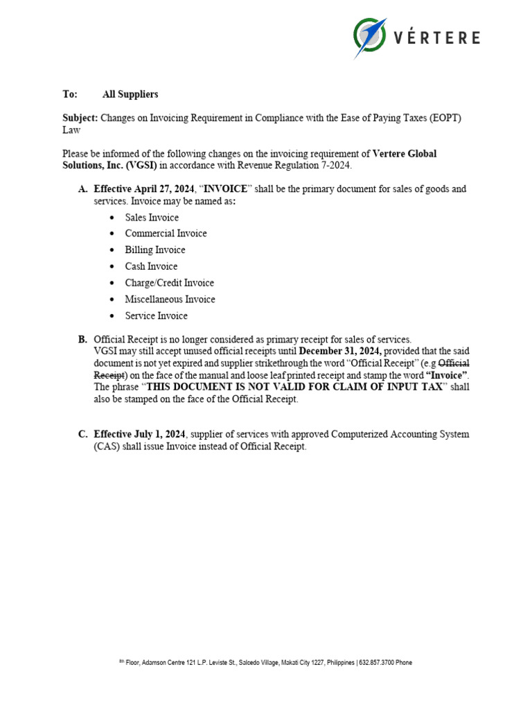 Eopt Law Invoice - Free Word Template