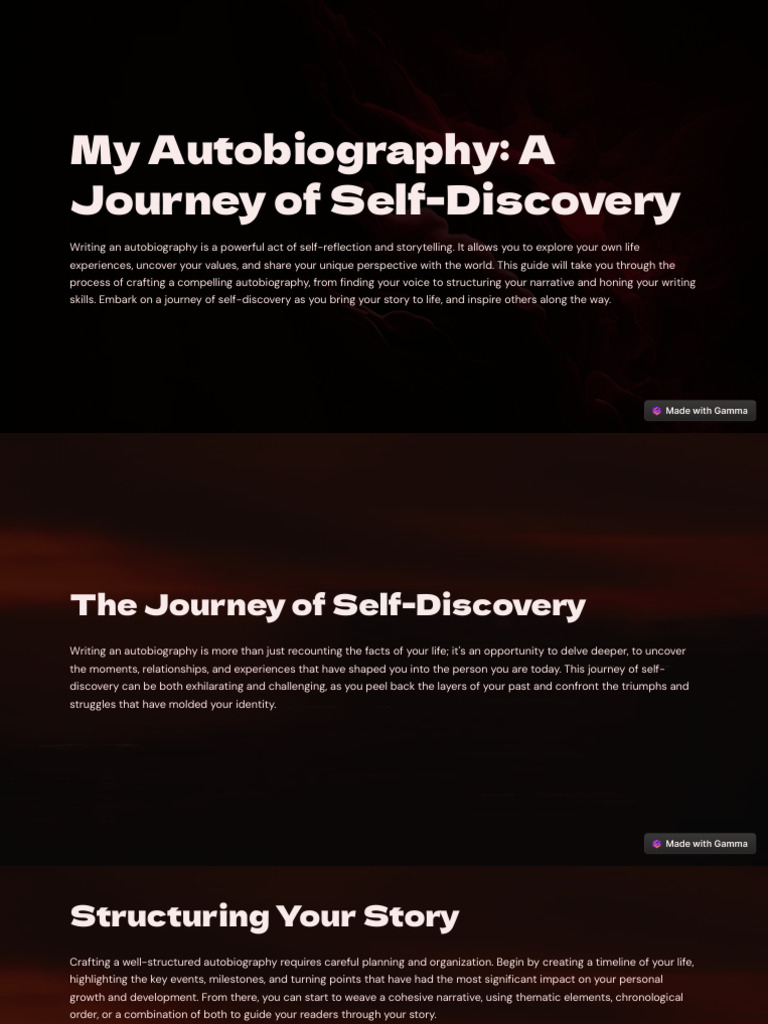 My Autobiography A Journey of Self Discovery (1) Rotated | PDF ...