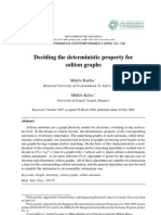 Miklos Bartha and Miklos Kresz - Deciding The Deterministic Property For Soliton Graphs