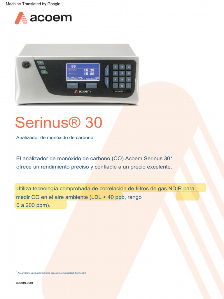 CO Analyzer ESP | PDF | Carbón