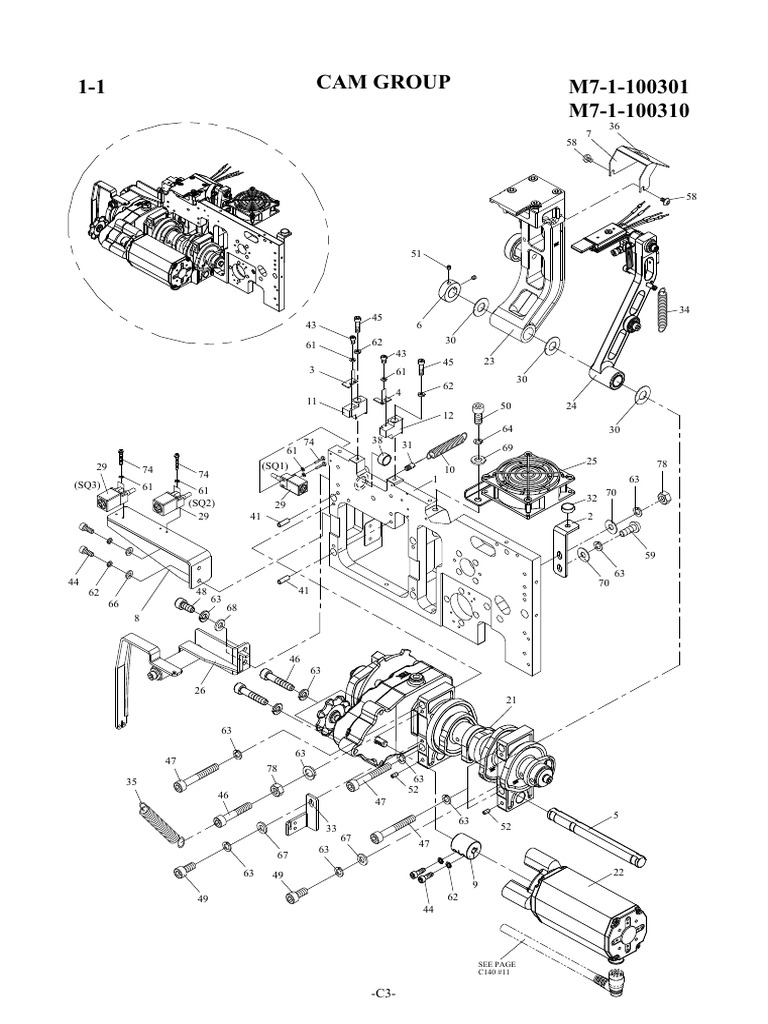 Cam Group Assembly Parts List | PDF
