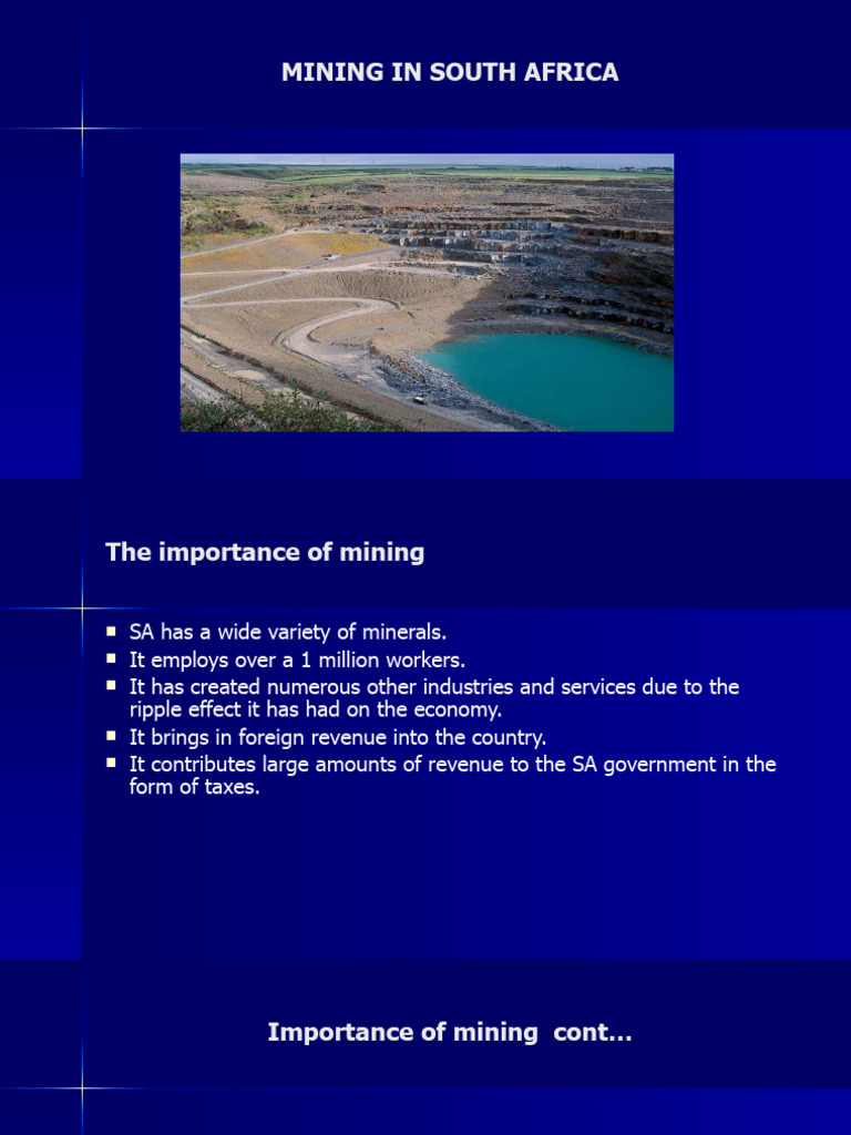 Impact of Mining on South Africa's Economy | PDF | Mining | Coal