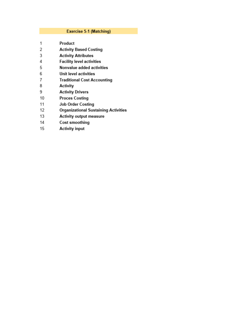 CA Chapter 5 Answers | PDF | Production And Manufacturing | Financial ...