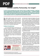 Limited Liability Partnership: An Insight: Corporate and Allied Laws