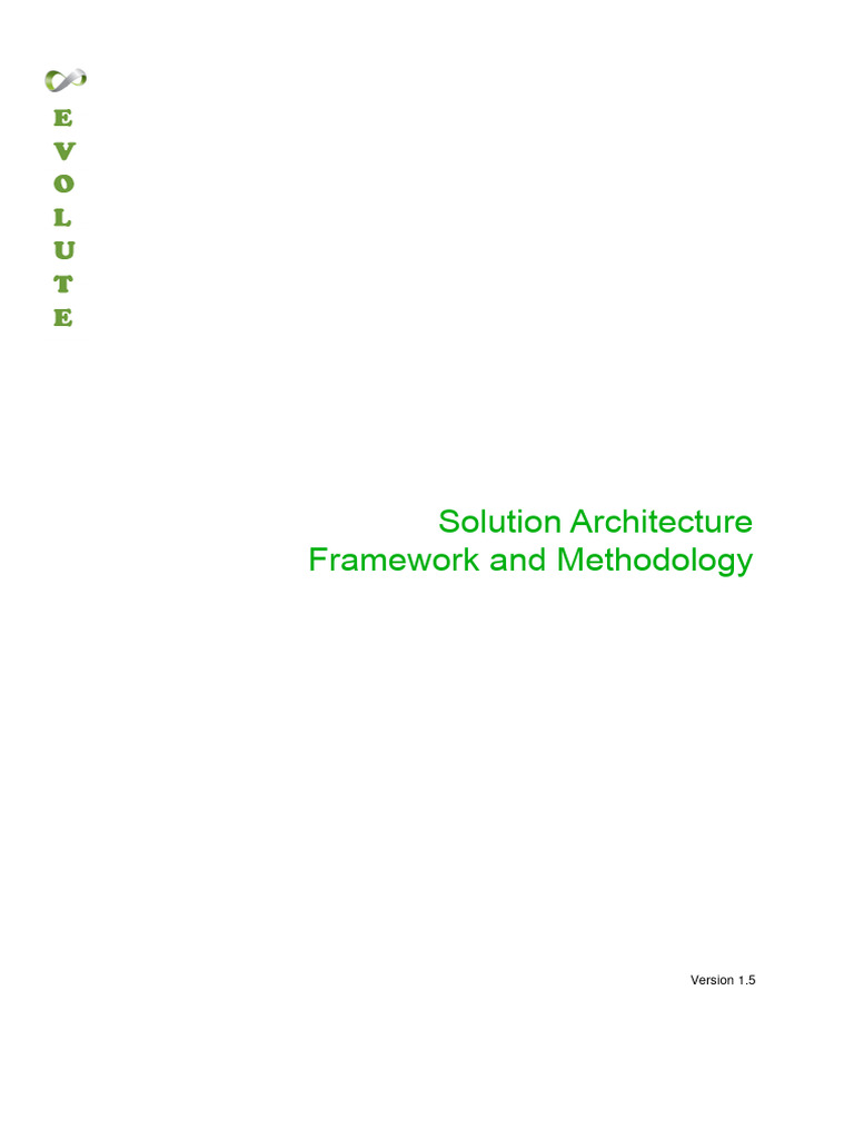 Solution Architecture Framework Guide | PDF | Software Architecture ...