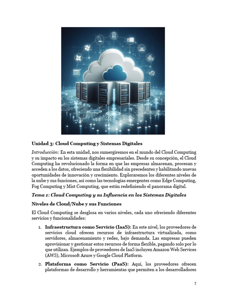 Cloud Computing y Tecnologías Emergentes | PDF | Computación en la nube ...