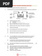 Moles Revision Questions and Answers | PDF | Oxide | Mole (Unit)