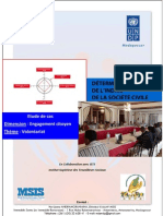 Détermination de l'indice de la société civile - Engagement citoyen (PNUD, CIVICUS, MSIS, CNPC - 2011)