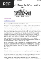 Master Harold and The Boys | PDF | Apartheid