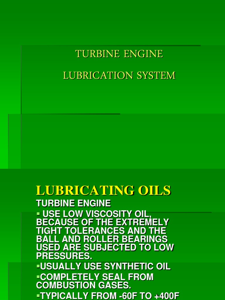 Turbine Engine Lubrication System Overview | PDF | Technology & Engineering