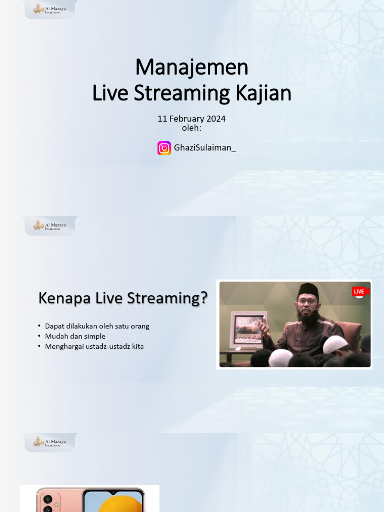 Basic Live Streaming - Dokumentasi | PDF | Komputer