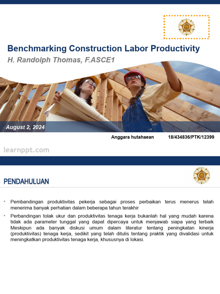 Benchmarking Construction Labor Productivity | PDF | Bisnis