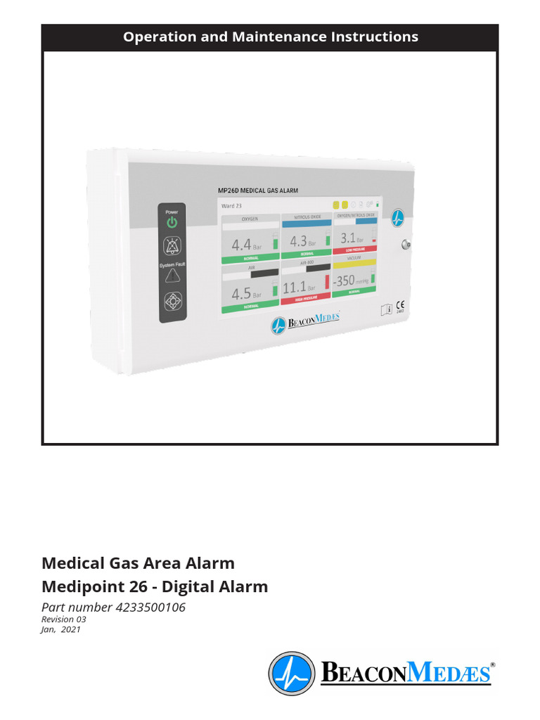 Medipoint 26 Medical Gas Alarm Manual | PDF | Printed Circuit Board ...