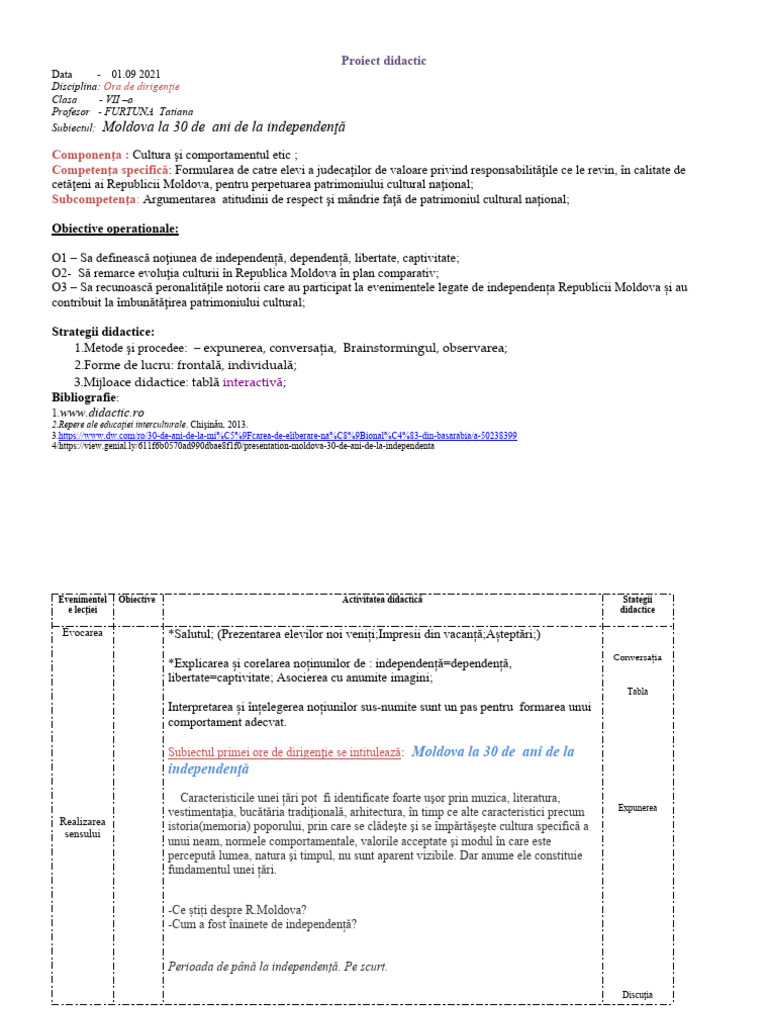 Moldova-30 de Ani de La Independență | PDF