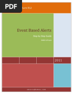 Step by Step Guide To Event Based Alert