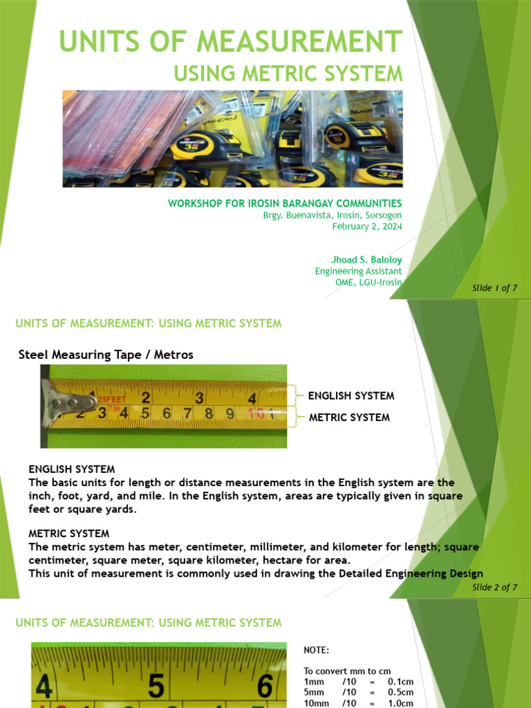 Metric Measurement Workshop Guide | PDF | International System Of Units ...