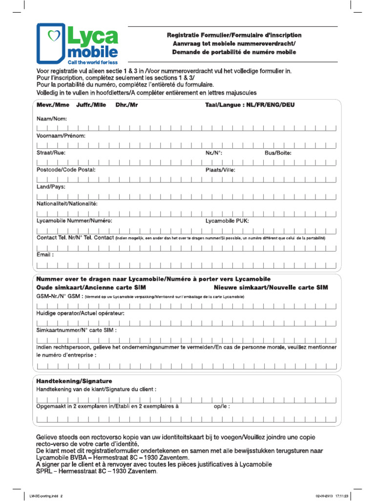 MNP Form Be | PDF