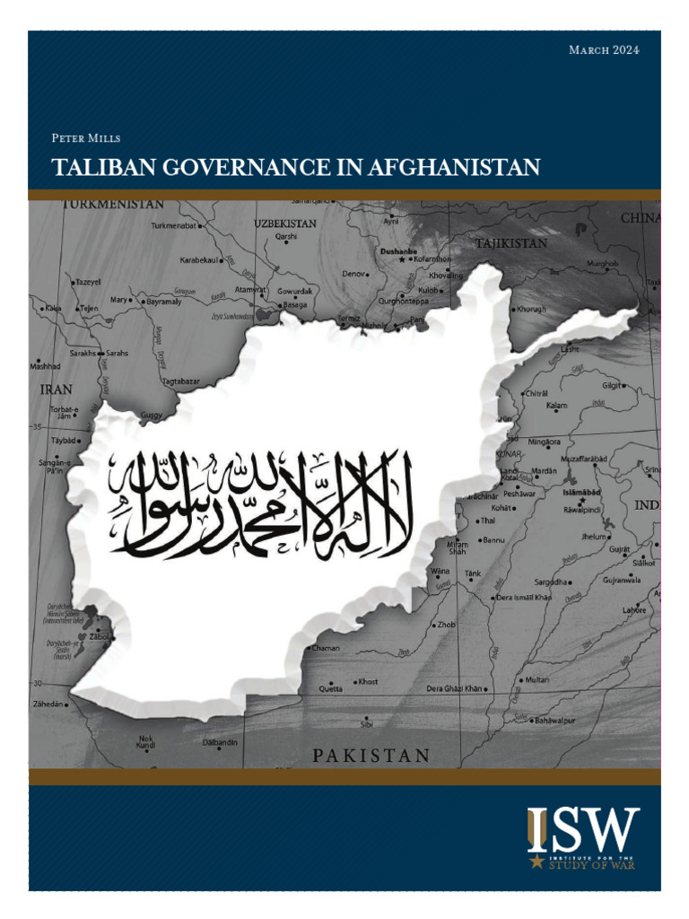 24-210-02 ISW Afghanistan Taliban Paper - v4 | PDF | Taliban | Afghanistan