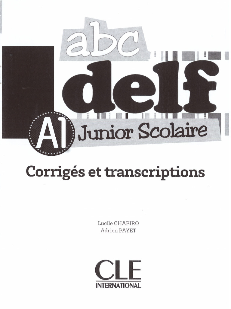 ABC DELF Junior Scolaire A1 Corrigés | PDF
