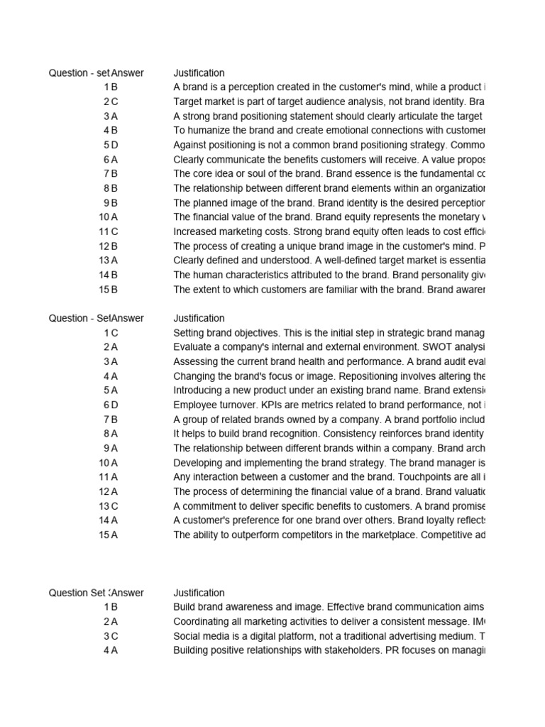 Provide Answers in The Same Format Like Batch 2 F... | PDF | Brand ...