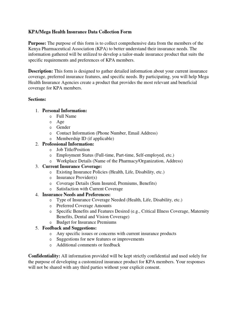 Questionnaire | PDF | Insurance | Disability