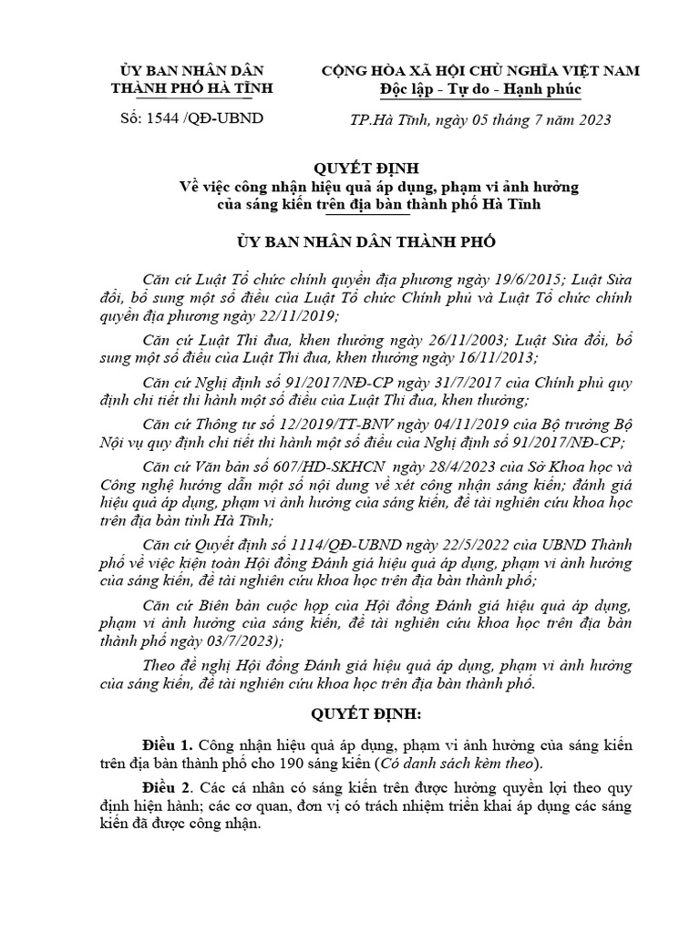 7 3 quyet dinh cong nhan hieu qua ap dung pham vi anh huong sang kien