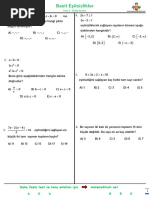 TYT Matematik Temel Kavramlar Test 1 | PDF
