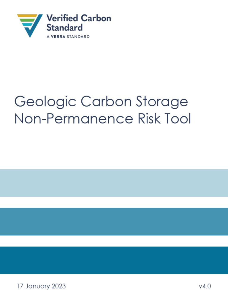 GCS Non Permanence Risk Tool v4.0 FINAL | PDF | Carbon Sequestration ...