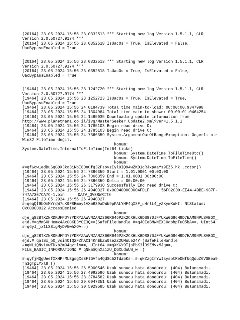 Master Seeker Log | PDF